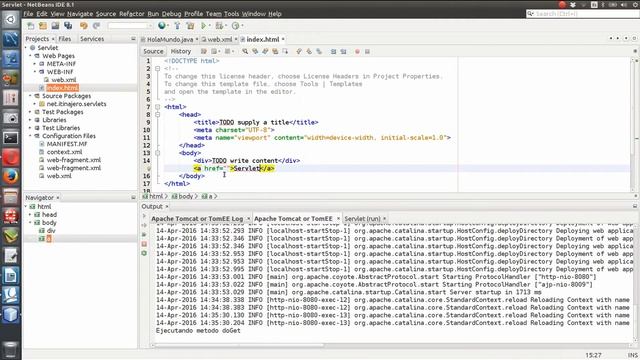 CURSO JAVA EE - 8. EJECUTAR UN SERVLET DESDE UNA URL смотреть онлайн