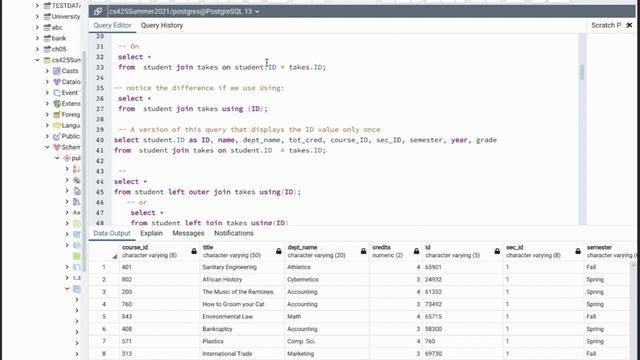 Postgres Joins types with Examples смотреть онлайн