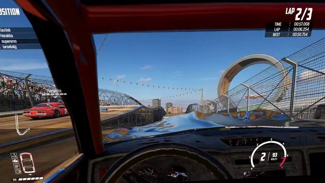 Wreckfest On A Big Virtual Screen In VR