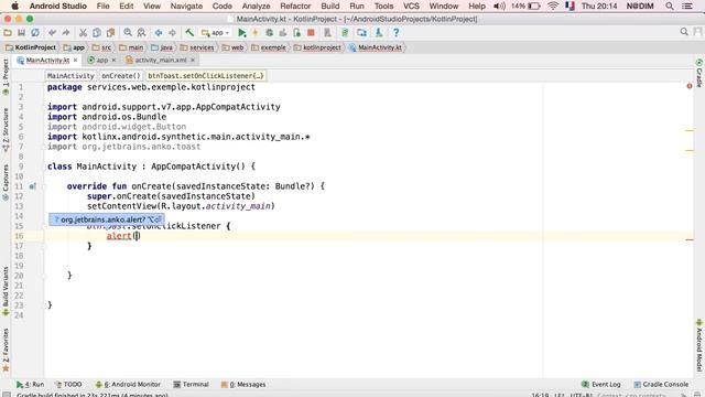 #3 Create AlertDialog for Android with Kotlin 2017 - تطبيق بلغة كوتلين أندرويد смотреть онлайн