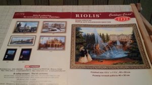 Вышивка крестом. Петергоф от Риолис. Начало работы.