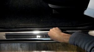 Наклейки на пороги для Nissan Note (Ниссан Ноут)
