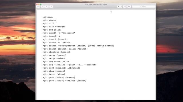 Git Cheat Sheet (Sam) смотреть онлайн