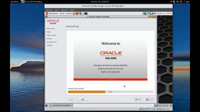 Install Solaris 11 LiveCD on Virtual Box смотреть онлайн
