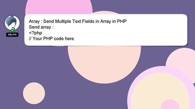 Array : Send Multiple Text Fields in Array in PHP смотреть онлайн