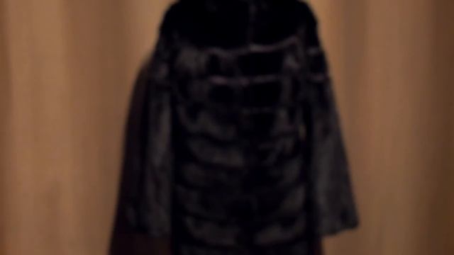 Меховое ателье Челябинск. Перекрой шубы из чёрной норки. смотреть онлайн