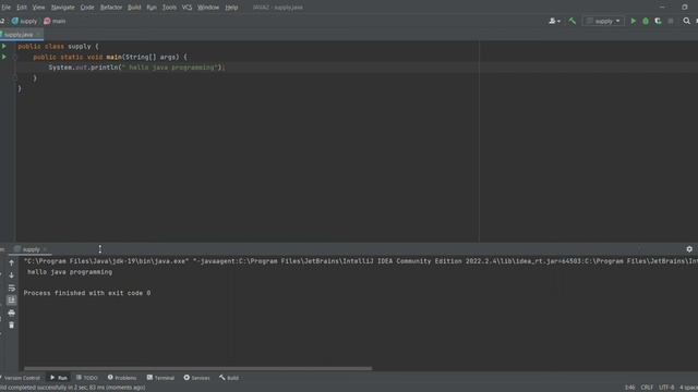 java class name supply and input output class in java in INTELLIJ IDEA смотреть онлайн