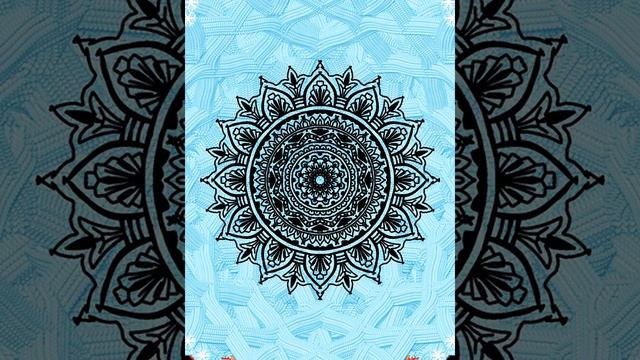 Mandala art by Vidhya using kaleidoscope app in iPad смотреть онлайн