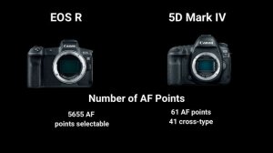 Canon EOS R vs Canon 5D Mark IV