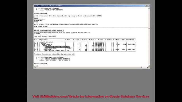 Oracle SQL Tuning - Equal SQL, Part 2 of 5 by John Watson, SkillBuilders.com смотреть онлайн