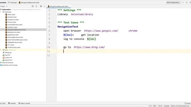 Part10-Browser related Keywords | Robot Framework | Go To | Go Back | Get Location смотреть онлайн