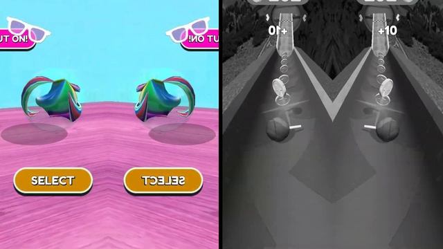 Going Balls - Green Balls vs Black & White Balls! New Race-408 смотреть онлайн