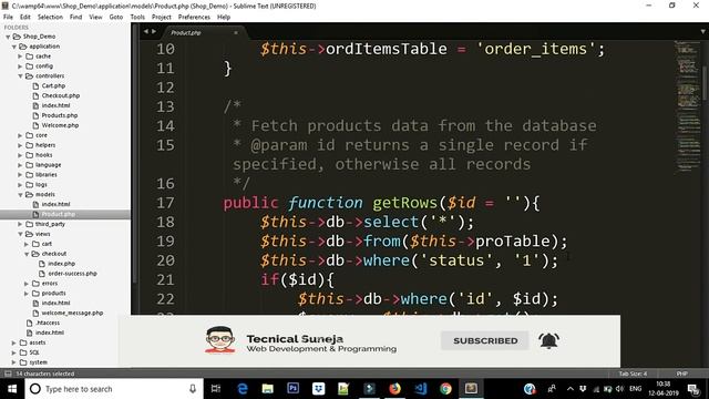 Codeigniter Shopping Cart | Bill generated after a successfully placed order | Part-5 ? смотреть онлайн