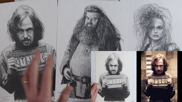 How To Draw Sirius Black, Hagrid and Bellatrix Lestrange from Harry Potter for Beginners смотреть онлайн