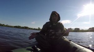 На ультралайт клюнуло нечто огромное .Как мы доставали трофей! Рыбалка на живописном озере