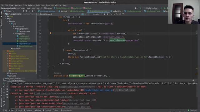 Simple http server in Java VII смотреть онлайн