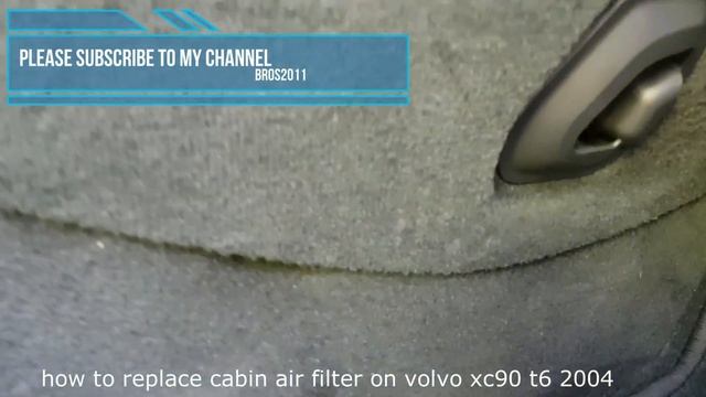 how to replace cabin air filter on volvo xc90 t6 2004 смотреть онлайн