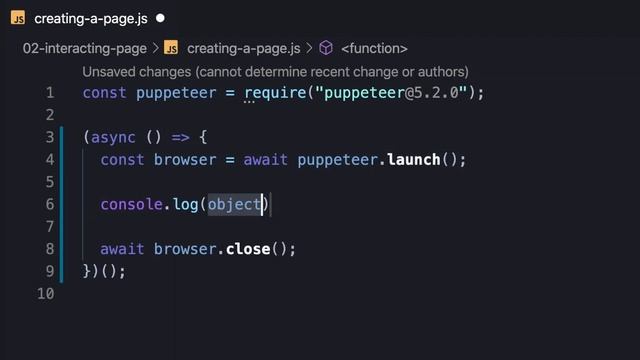 Puppeteer - Creating and Interacting with a Page смотреть онлайн