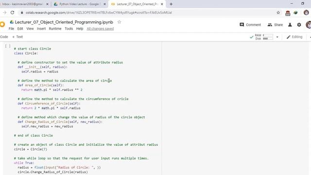 Defining Methods in Class in Python part 07 смотреть онлайн