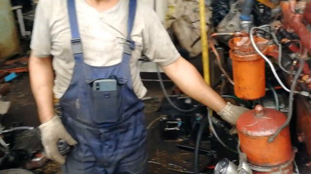 двигатель СМД-23 для комбайнов (стартерный) смотреть онлайн