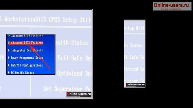 Как настроить Award BIOS для, загрузки с USB смотреть онлайн