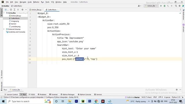 kivy @ python ActionBar in hindi for Beginners смотреть онлайн