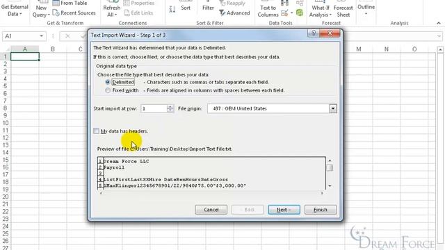 Microsoft Excel 2016: Import Text File смотреть онлайн