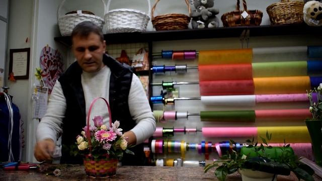 Онлайн мастер-класс по флористике | Техника сборки композиции смотреть онлайн