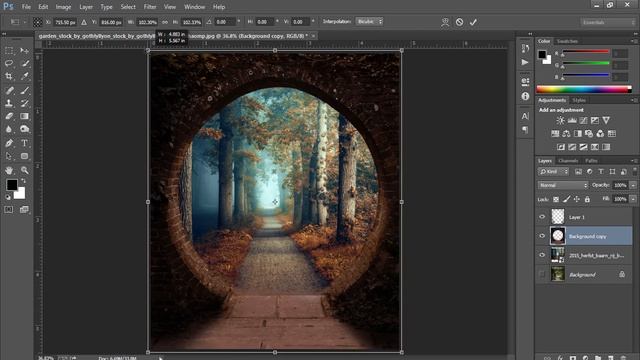 Fantasy Scenery Photoshop Manipulation Tutorial - Photoshop Cc 2018