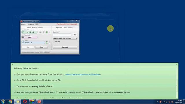 How To Use Ammyy Admin | Voice India Broadcasting Software Installation