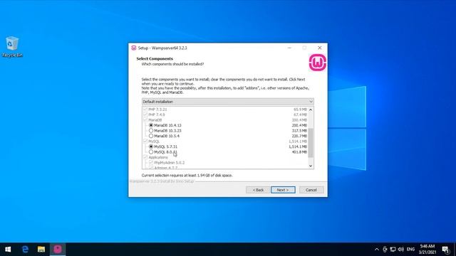 How To Install And Configure WAMP 3.2.3 Server On Windows 10 20H2 смотреть онлайн