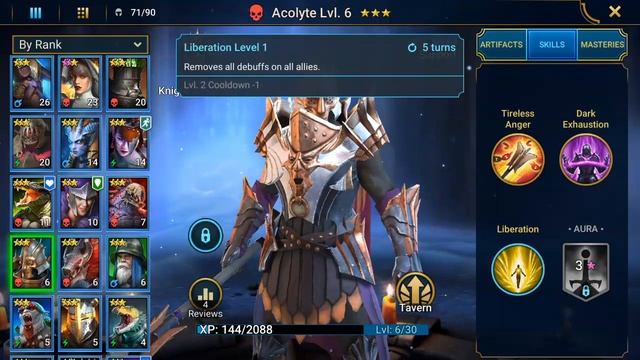 Raid Shadow Legends.  Acolyte . Rare