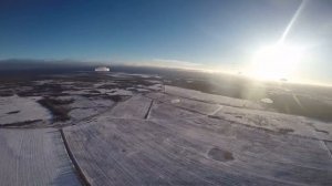 Десантирование с самолета Ил-76, от первого лица