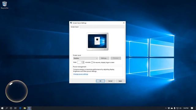 Setting Windows 10 Screensaver and a brief look at the Power Options in Windows 10 смотреть онлайн