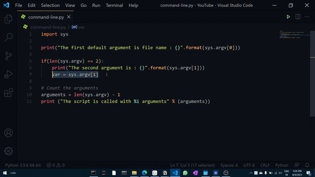 22. Command Line Arguments - Python смотреть онлайн