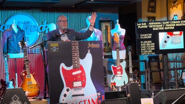 Kurt Cobain’s Fender Mustang Julien’s Auction-Hard Rock Nashville 11-17-2023 смотреть онлайн