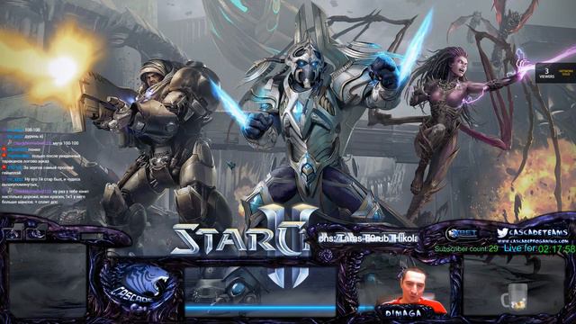 DIMAGA Комментируем (Учебный стрим) 1v1 EU Master League 11.01.2018 смотреть онлайн