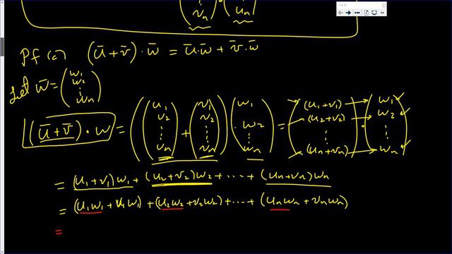 Properties of the Dot Product смотреть онлайн