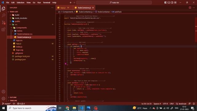 TodoList using React , json-server-fake API , fetch() смотреть онлайн