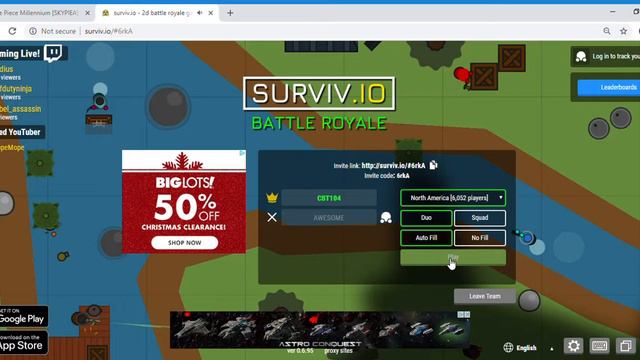 Killing Circle people with guns!Surviv.io 2D BATTLE ROYALE смотреть онлайн