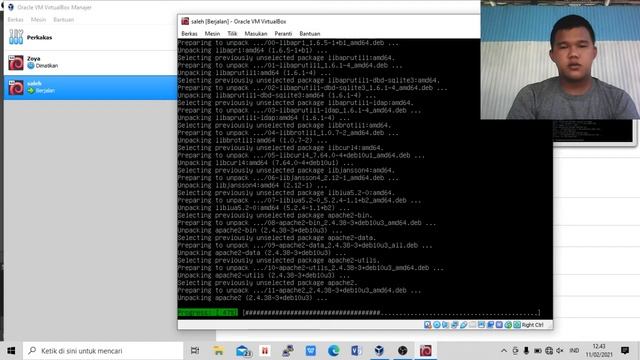 Cara menginstal Web server(Apache2) di Debian 10 Menggunakan Virtual Box смотреть онлайн