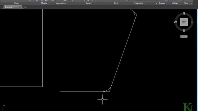 Fillet, Chamfer and Draw Rectangle with Fillet and Chamfer in AutoCAD смотреть онлайн