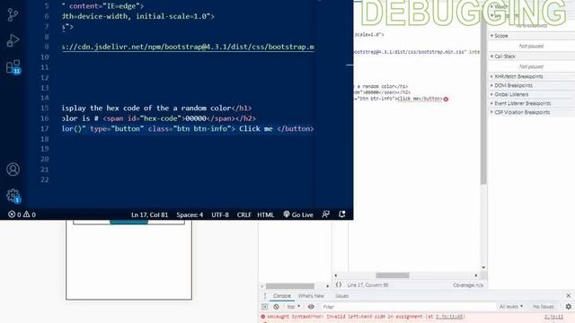 HEX COLOURS USING HTML, CSS AND JS смотреть онлайн