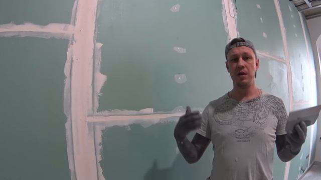 Как правильно шпаклевать стену из гипсокартона под обои смотреть онлайн