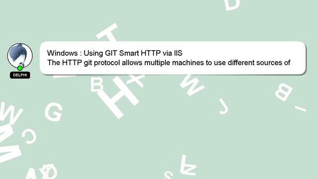 Windows : Using GIT Smart HTTP via IIS смотреть онлайн