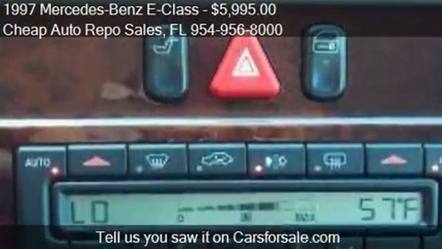 1997 Mercedes-Benz E-Class E320 For Sale In Pompano Beach, F