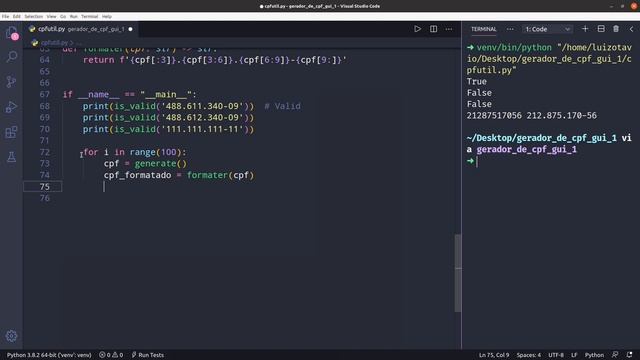 Gerador de CPF com Python e Tkinter смотреть онлайн
