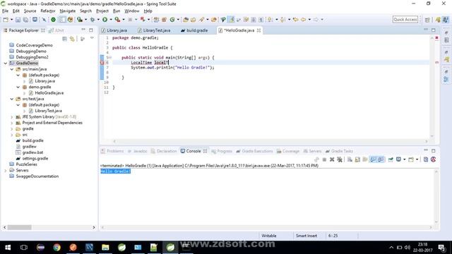 Gradle Tutorial : How to create a Gradle application using IDE смотреть онлайн