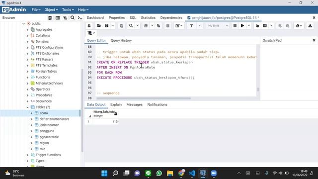 DEMO MBD (Function, trigger, dll) menggunakan PostgreSQL смотреть онлайн