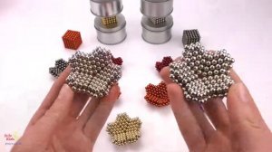 Как сделать фигуру Шар из Магнитных шариков Неокуба Учим цвета с магнитами для детей